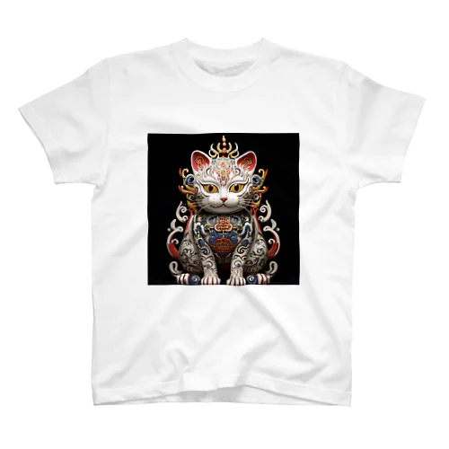 とある猫神社の狛猫 Regular Fit T-Shirt