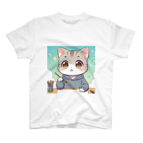 画家にゃんこ Regular Fit T-Shirt