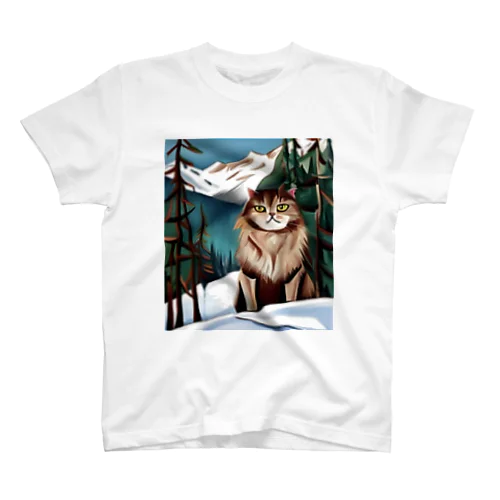 I live in Snow Mountain. Regular Fit T-Shirt