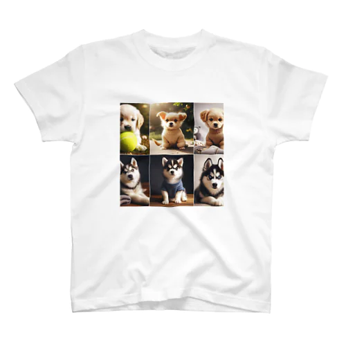 愛らしい犬たち Regular Fit T-Shirt