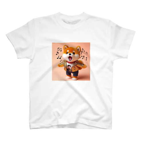 歌うワンコ、２ スタンダードTシャツ