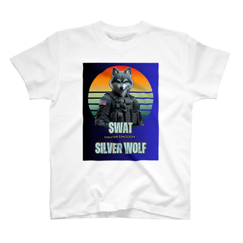 SWAT シルバーウルフ1 Regular Fit T-Shirt