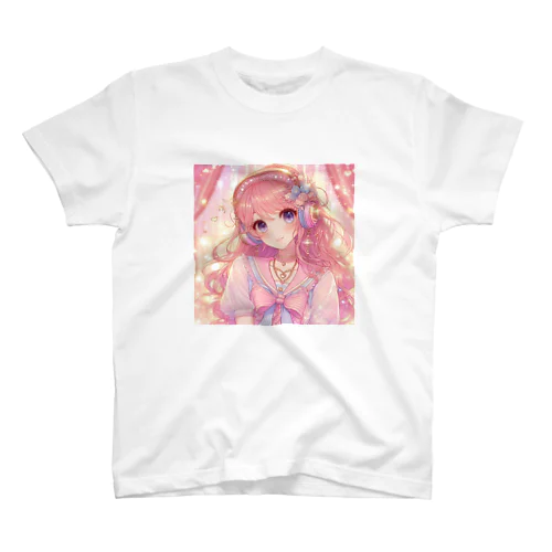 DJ　女の子　かわいい　ピンク スタンダードTシャツ