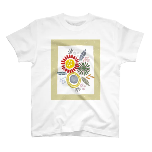 【 and unique. 】北欧 お花 個性的 ユニーク  スタンダードTシャツ