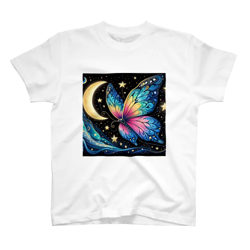 星空の蝶 Regular Fit T-Shirt