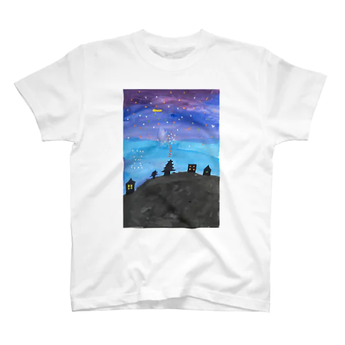 星空の夜 Regular Fit T-Shirt