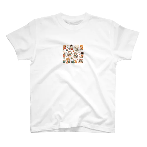 猫ちゃん大家族 Regular Fit T-Shirt