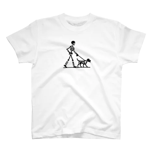 犬の散歩スカル Regular Fit T-Shirt