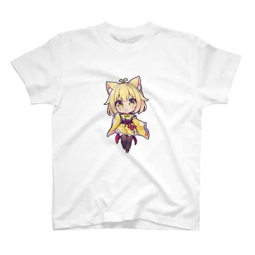 黄色中華猫娘 Regular Fit T-Shirt