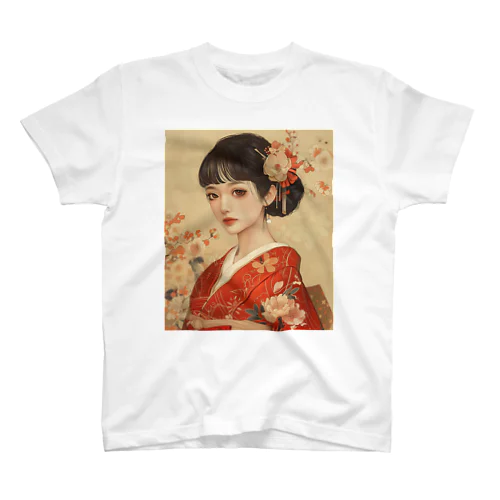 Ukiyo-e : Beautiful Japanese Girls Regular Fit T-Shirt