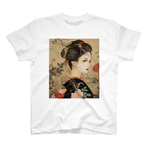 Ukiyo-e : Beautiful Japanese Girls Regular Fit T-Shirt