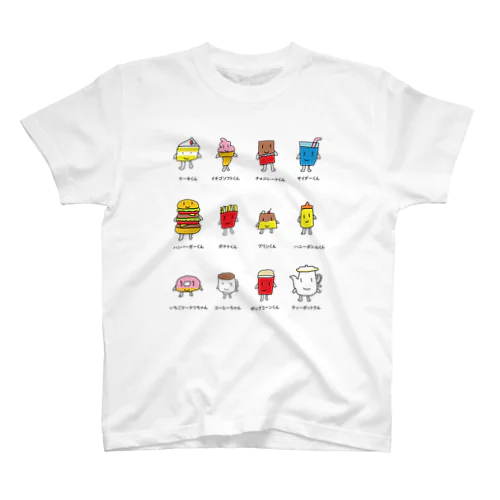 しゃべるものたち　甘いもの(小) スタンダードTシャツ