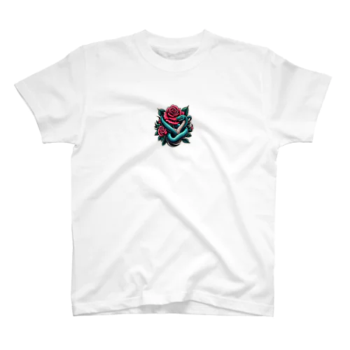 蛇と薔薇 Regular Fit T-Shirt