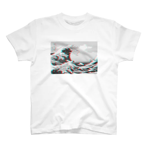 GLITCH WAVE Regular Fit T-Shirt