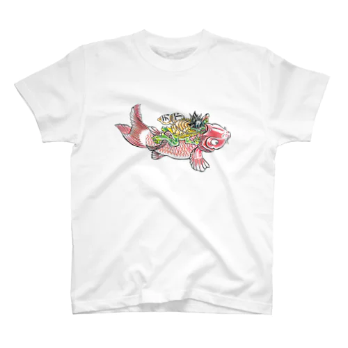 Dragon Koi T-shirts Regular Fit T-Shirt