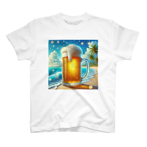 ビーチとビールの楽園 スタンダードTシャツ