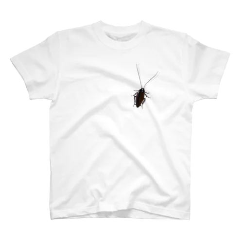 いたずらデザイン(ちょっとゴキブリついてますよ) Regular Fit T-Shirt