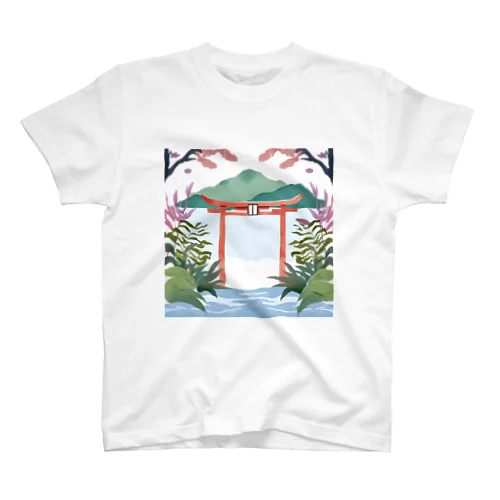 神社へ散歩 Regular Fit T-Shirt