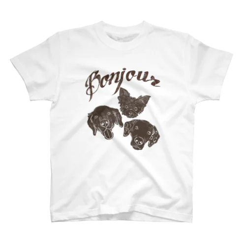 Bonjour Tシャツ Regular Fit T-Shirt