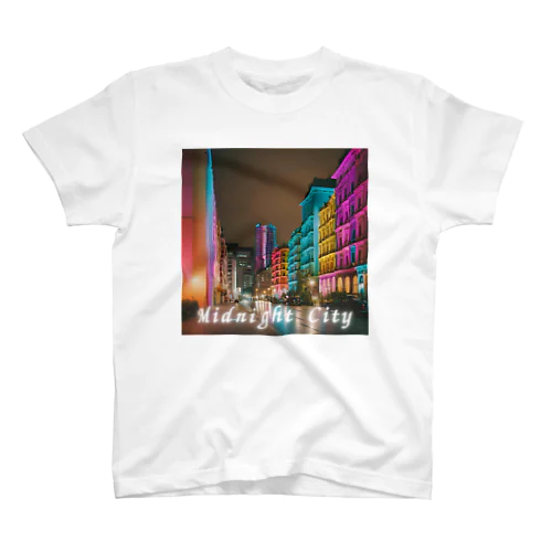 都市のカラフル夜景 Regular Fit T-Shirt