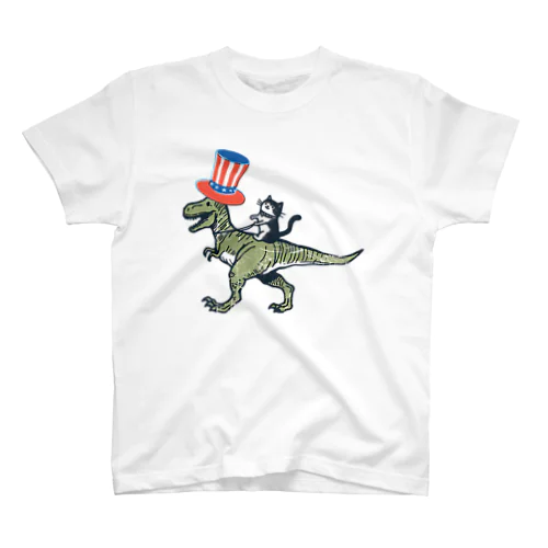 恐竜ライダーの黒猫 Regular Fit T-Shirt