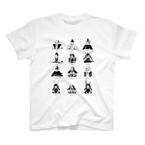 ゆる武将12(black) Regular Fit T-Shirt