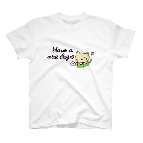 おすそ分け猫さんのアイス日和 スタンダードTシャツ