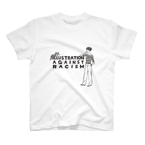 ILLUSTRATION AGAINST RACISM/monochrome Regular Fit T-Shirt