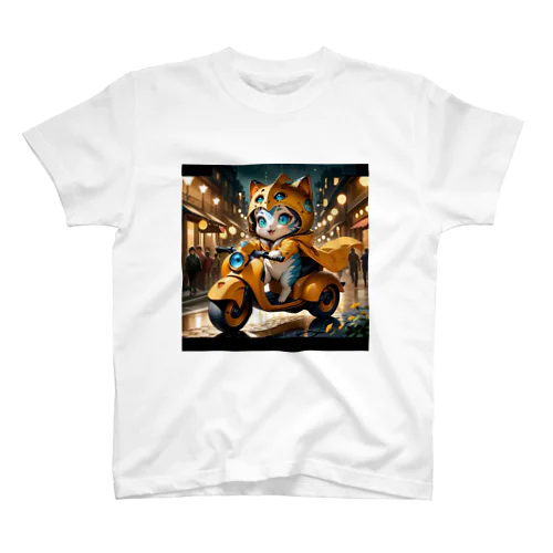 猫のヒーロー Regular Fit T-Shirt