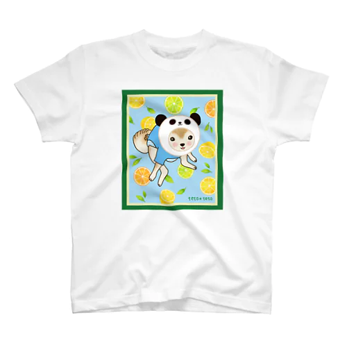 パンダ×柴犬 boy スタンダードTシャツ