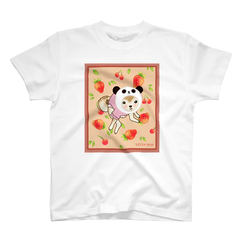 パンダ×柴犬 girl スタンダードTシャツ