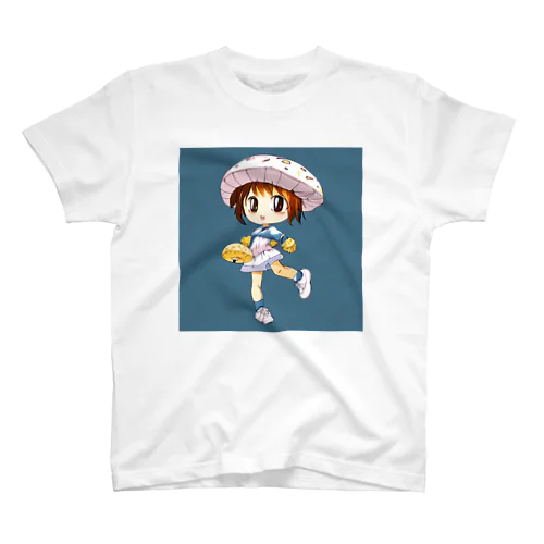 【数量限定デザイン】おてんばな「きのこ少女」Tシャツ スタンダードTシャツ