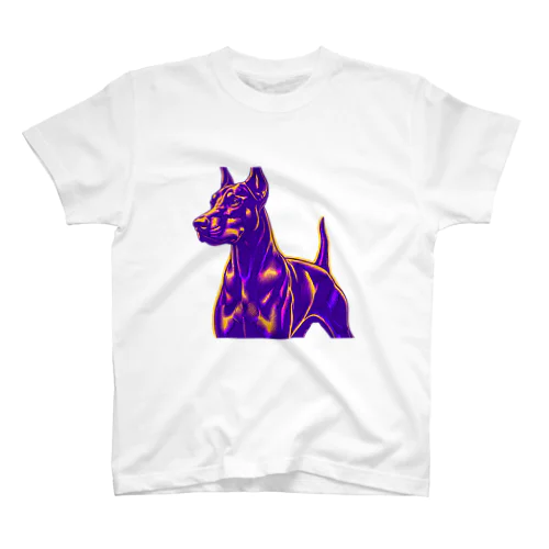 犬　ドーベルマン　アート　Ｔシャツ Regular Fit T-Shirt