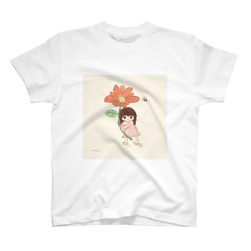 大きな花 Regular Fit T-Shirt