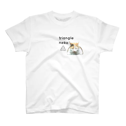 三角形に見える三毛猫 Regular Fit T-Shirt