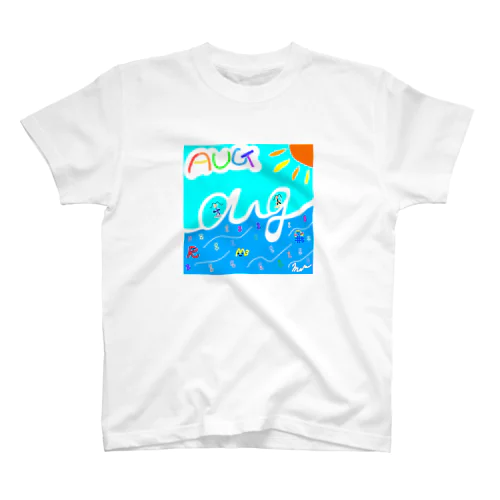 エモコードアート【８月のオーグ ~aug in Aug~】 Regular Fit T-Shirt