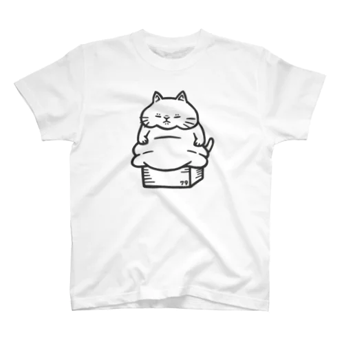 箱からはみ出る猫 スタンダードTシャツ