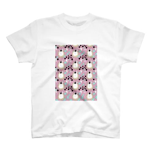 crayz pattern bear Regular Fit T-Shirt