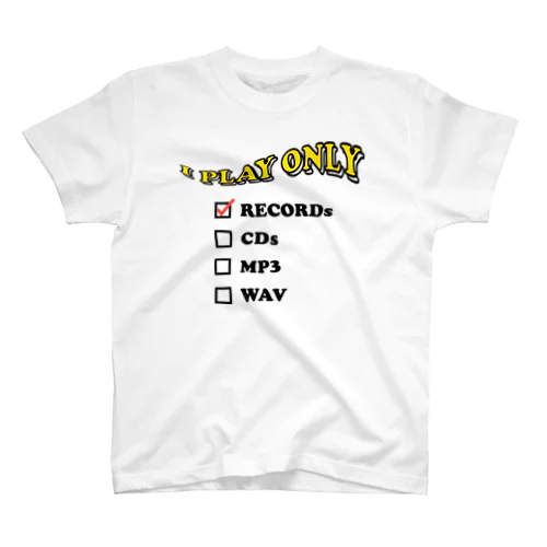 I PLAY ONLY RECORDS Regular Fit T-Shirt