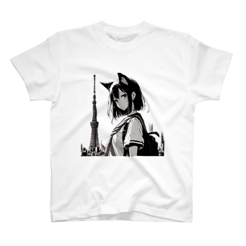 「終末世界の猫耳彼女」オリジナルグッズ Regular Fit T-Shirt