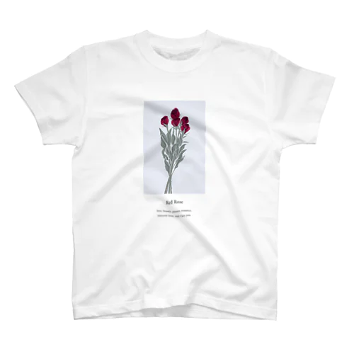 花言葉 rose Regular Fit T-Shirt