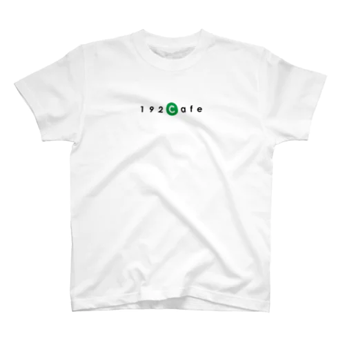 192CafeロゴTシャツ Green Regular Fit T-Shirt