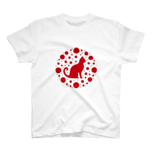 紅白ねこ Regular Fit T-Shirt