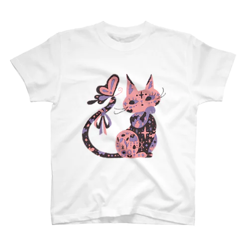 キラキラ魅力が輝くサビ猫ちゃん Regular Fit T-Shirt
