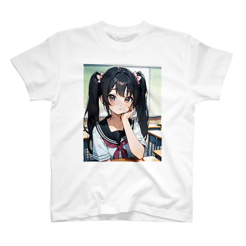 少女のみつめる先は…？ スタンダードTシャツ