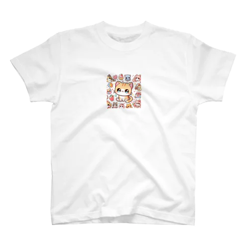 にゃんこたちのスイートワールド スタンダードTシャツ