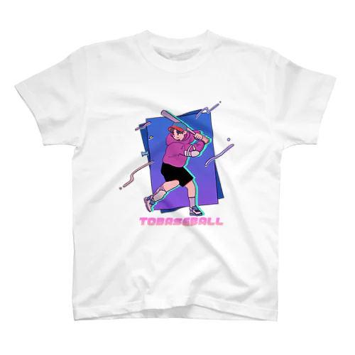 打つ左バッターくん Regular Fit T-Shirt