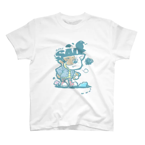 SADCAT_Color Regular Fit T-Shirt