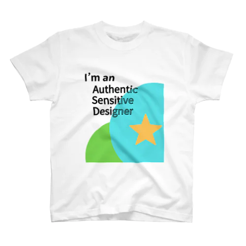 ASD「Authentic Sensitive Designer」 - あなたの独自の感性を尊重するアイテム Regular Fit T-Shirt
