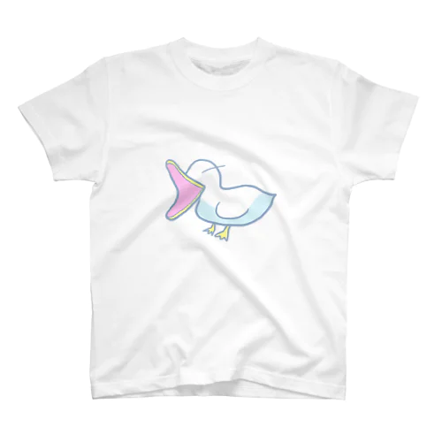 Twitterのアイコンのアヒル スタンダードTシャツ